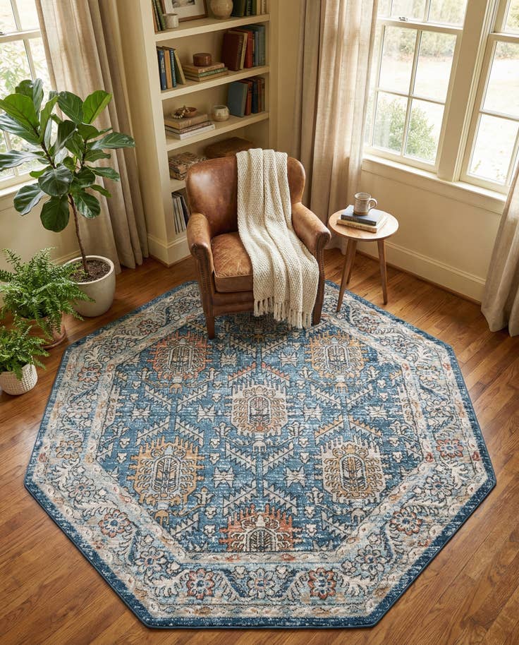 Detail image of 7' x 7' Nyla Octagon Rug