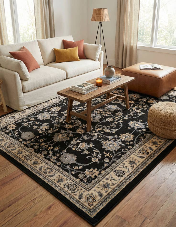 Detail image of 7' x 10' Kashan Design Rug