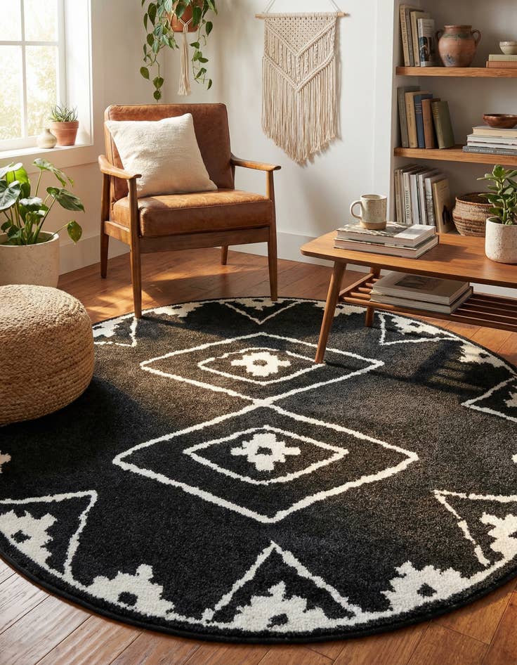 Detail image of  5' x 5' Oslo Round Rug