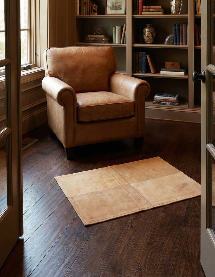 Detail image of 2' x 3' Cowhide Leather Rug