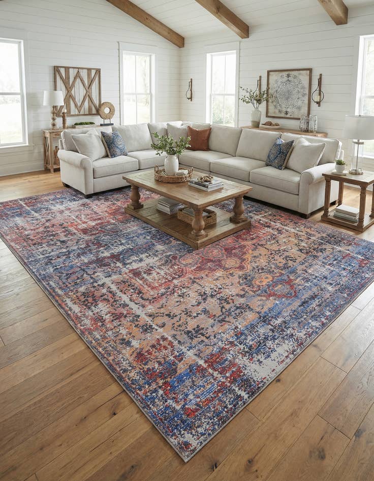 Detail image of 9' 2 x 12' Washable Francesca Rug