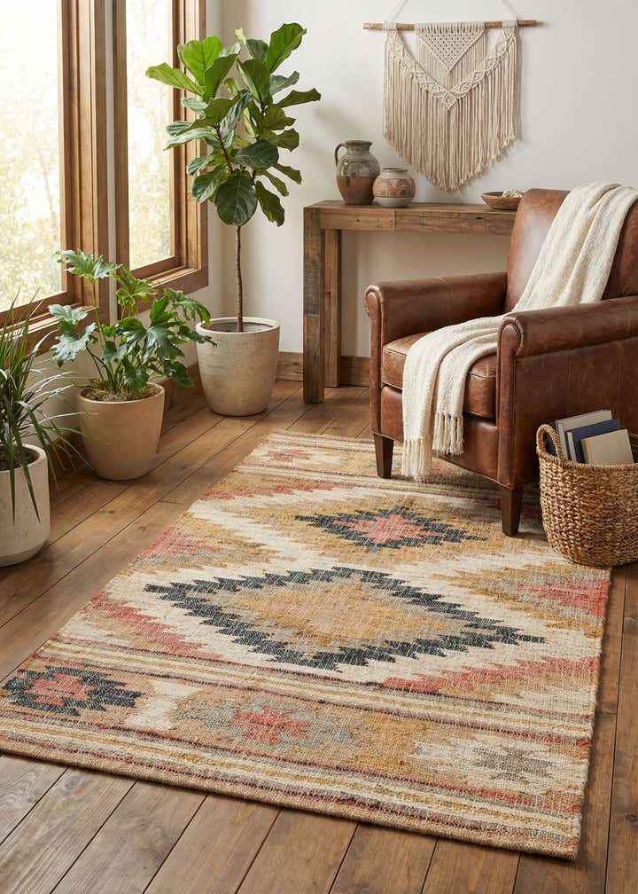3' 1 x 5' 1 Hand Woven Kilim Jute Rug