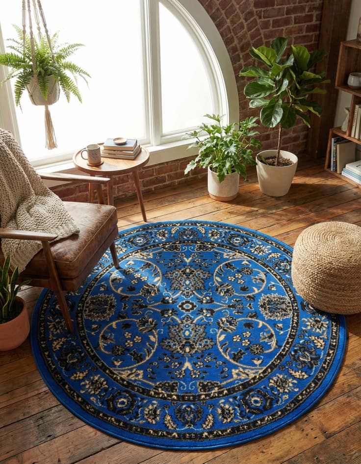 Detail image of 4' x 4' Yasmin Round Rug