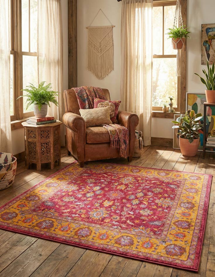 Detail image of 5' 3 x 5' 3 Medina Square Rug