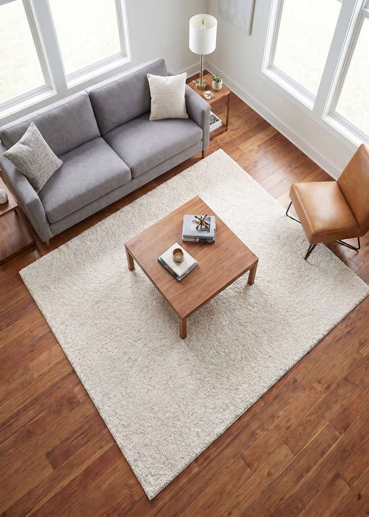 7' 10 x 7' 10 Solid Frieze Square Rug