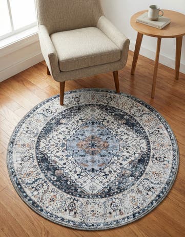 3' 3 x 3' 3 Yara Round Rug