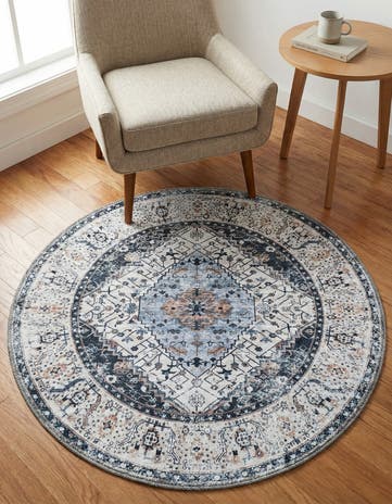 3' 3 x 3' 3 Yara Round Rug