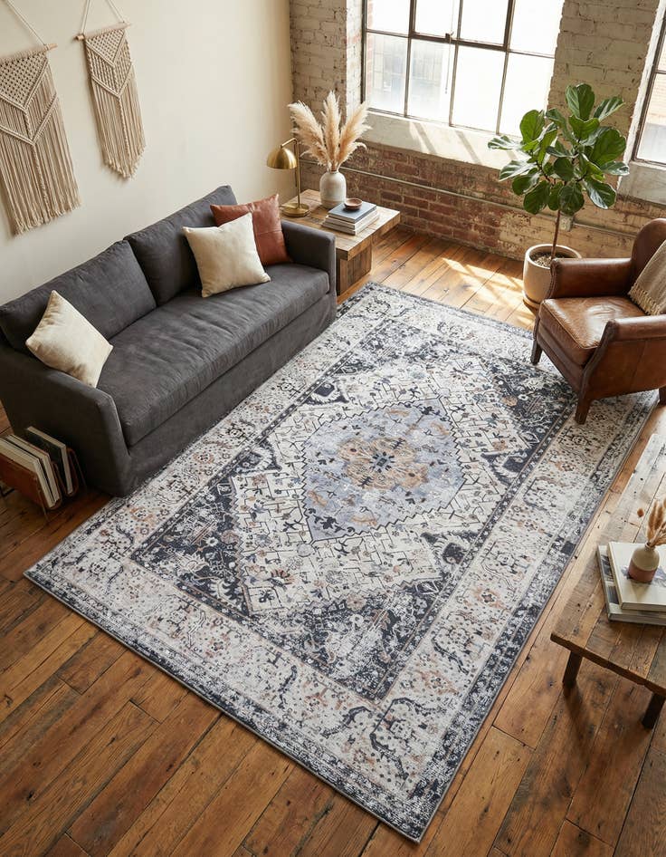 Detail image of 5' x 8' Washable Yara Rug