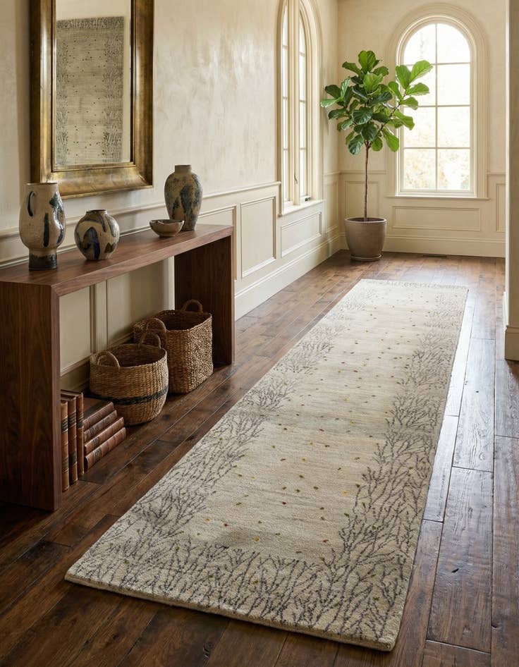 Detail image of 2' 6 x 10' 4 Kashkuli Wool Runner Rug