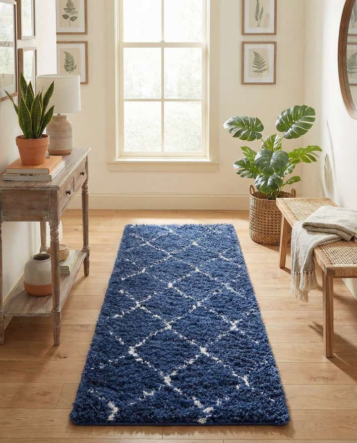 80cm x 185cm Marrakesh Shag Läufer Teppich