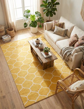 7' 10 x 11' Lattice Frieze Rug