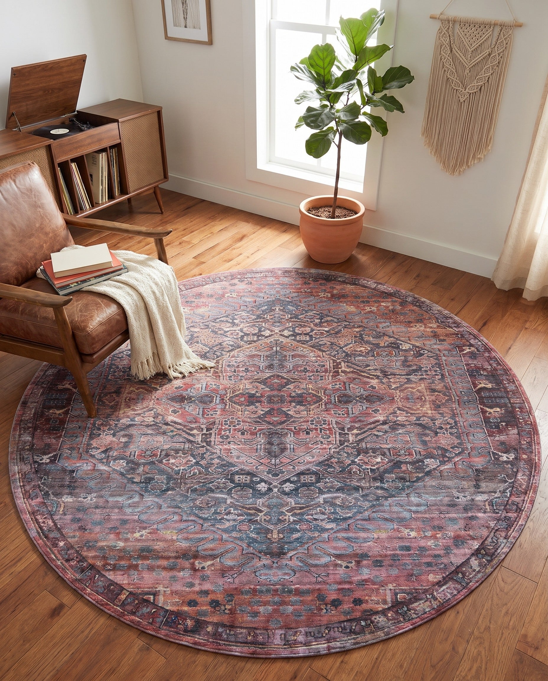 240cm x 240cm Maahru Round Rug
