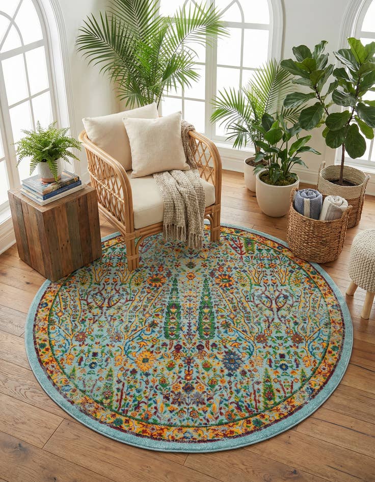 Detail image of 6' x 6' Calypso Round Rug