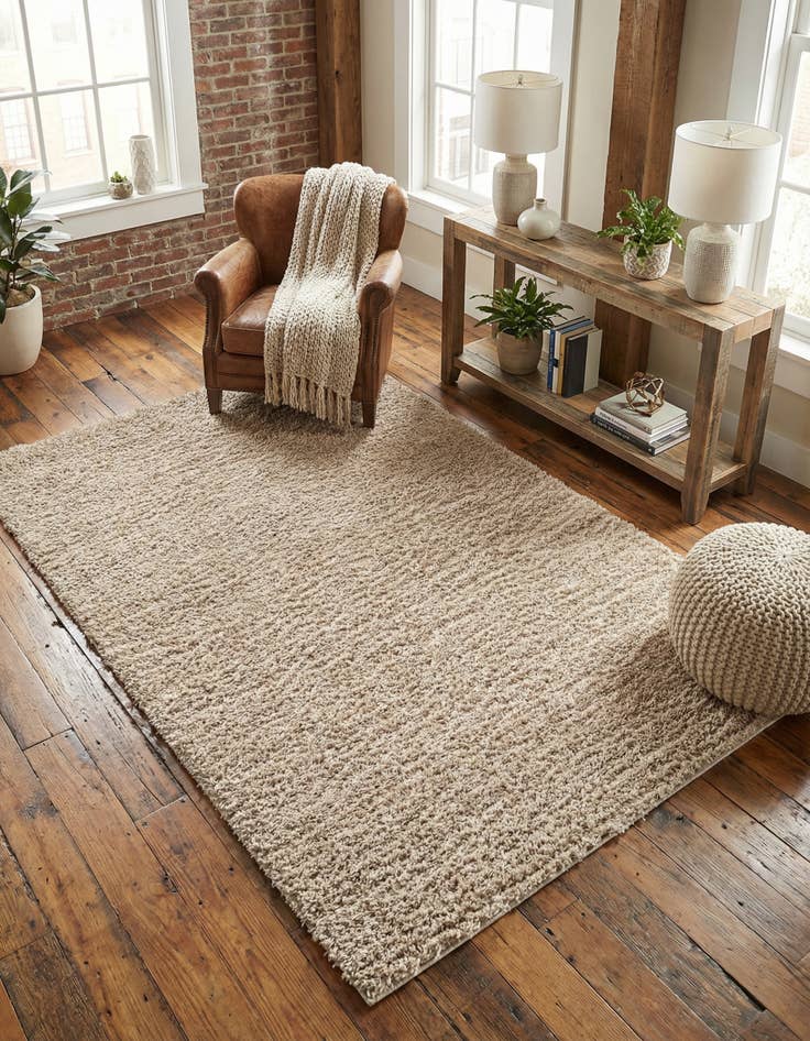 Detail image of 5' 3 x 8' Zermatt Shag Rug