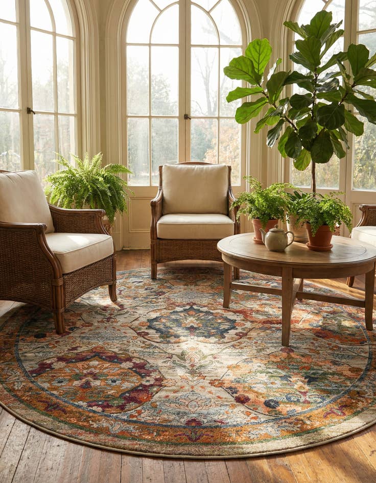 Detail image of 8' x 8' Isabella Round Rug