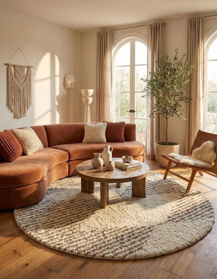 Detail image of 10' x 10' Infinity Shag Round Rug