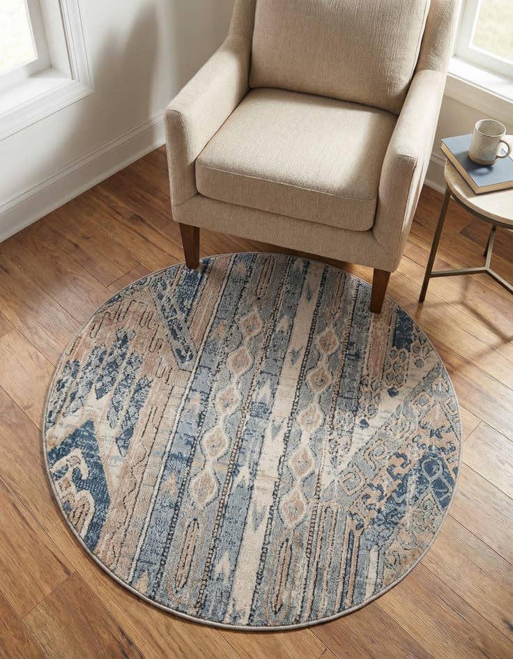 Detail image of 3' x 3' Oregon Round Rug