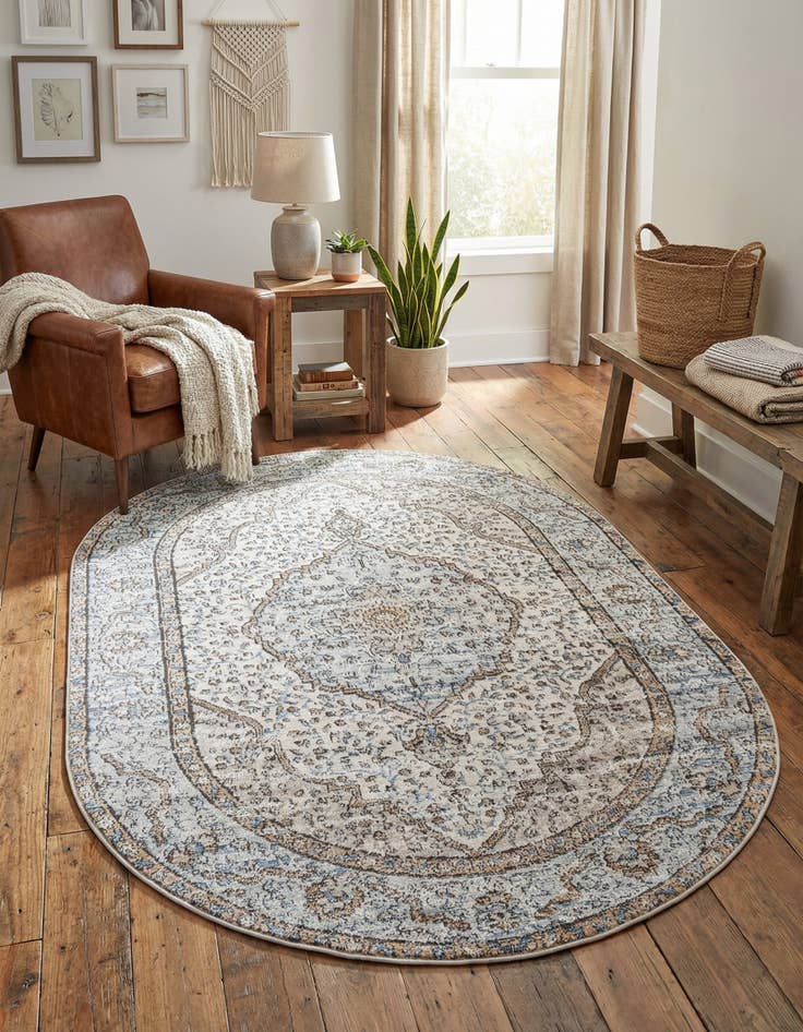 Detail image of 5' 3 x 8' Nyla Oval Rug
