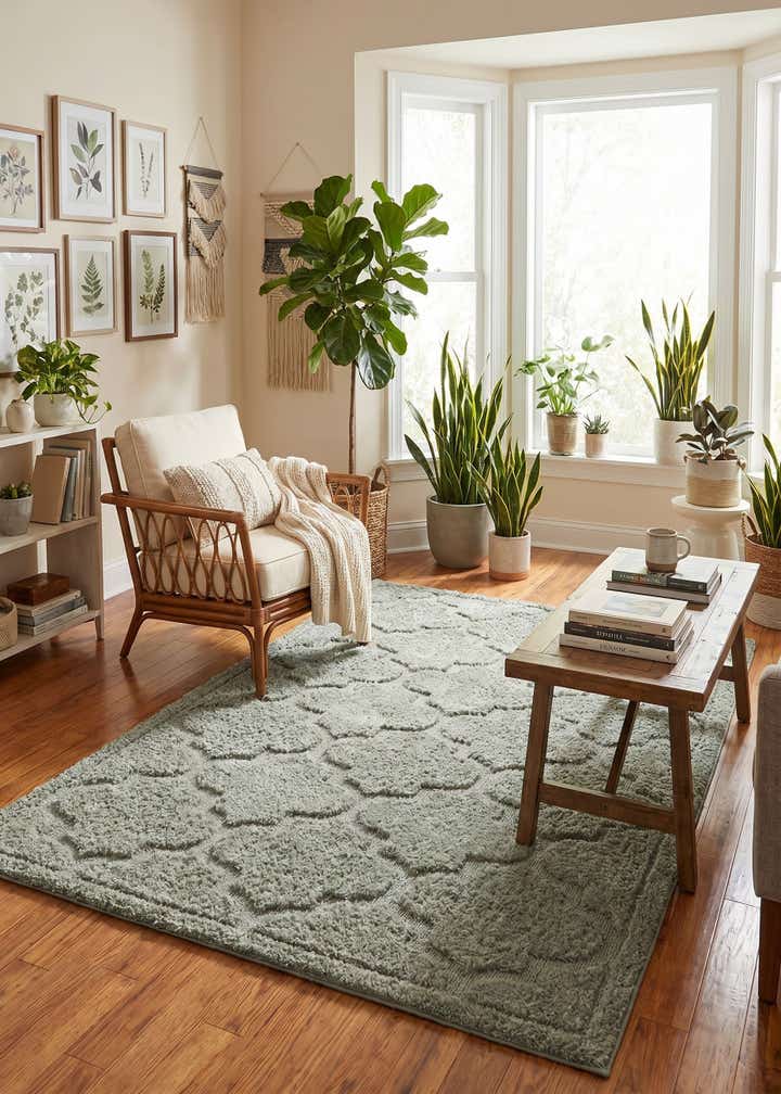 5' x 8' Trellis Shag Rug