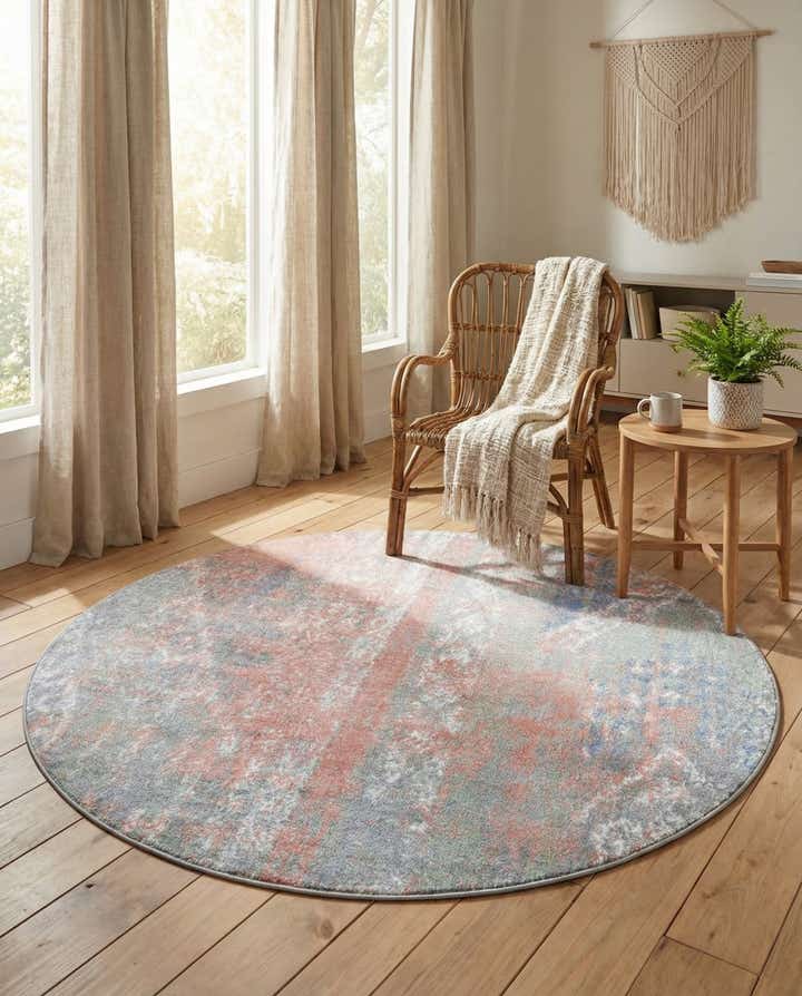 5' 3 x 5' 3 Kamala Washable Round Rug