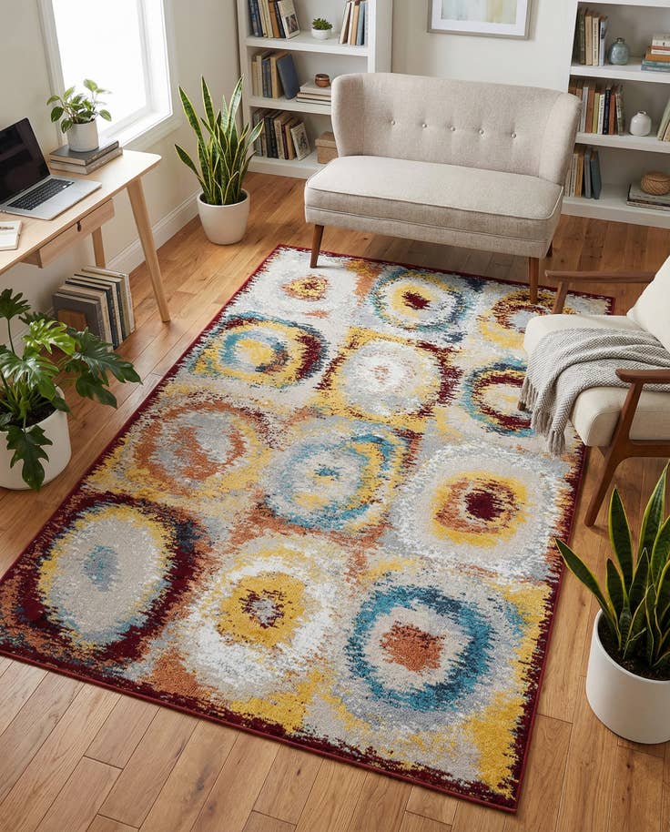 Detail image of 5' 3 x 8' Kamala Washable Rug