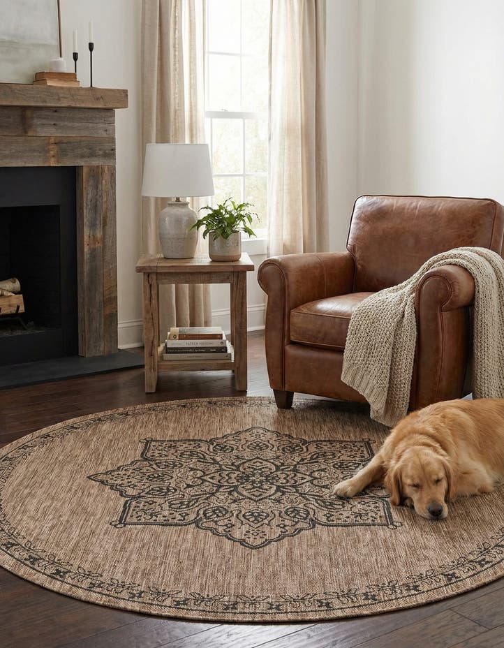 6' x 6' Easy-Clean Traditional Indoor / Ou...