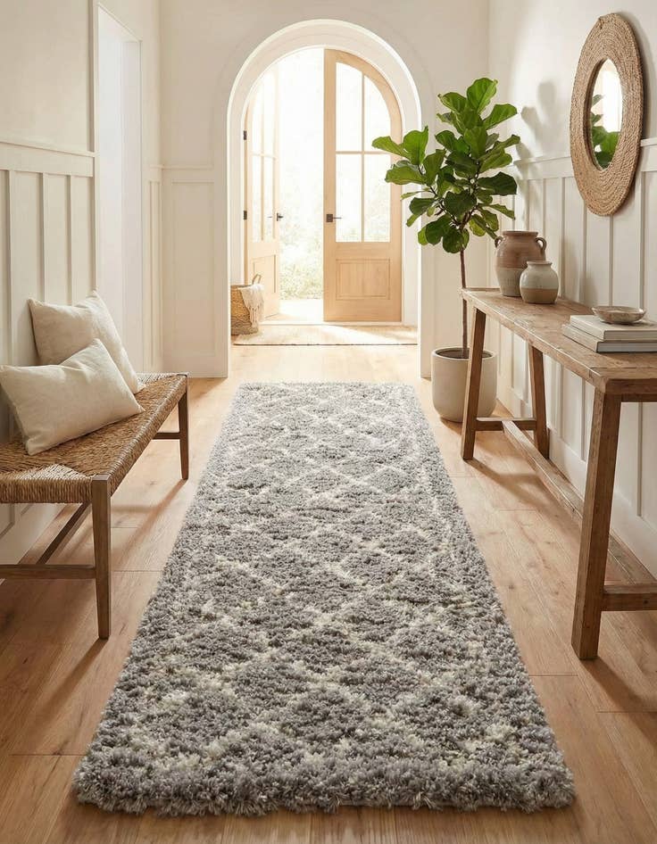 Detail image of 2' 7 x 10' Infinity Shag Runner Rug