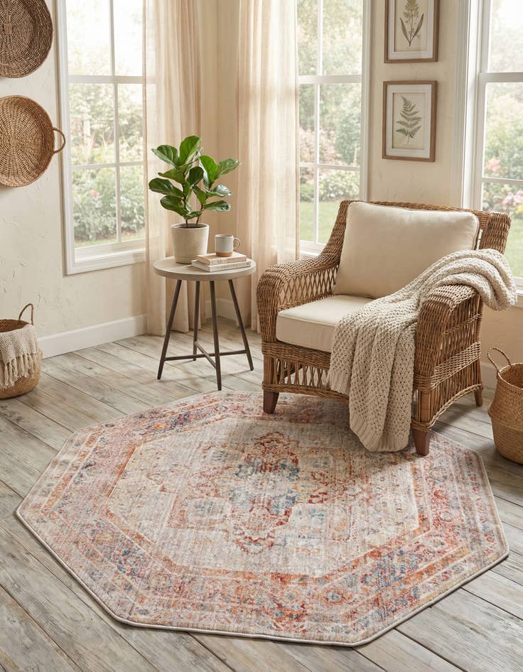 Detail image of 4' x 4' Noble Octagon Rug