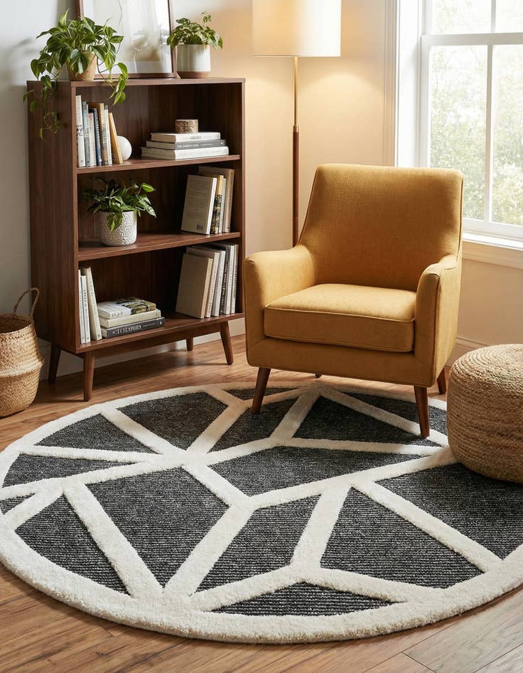 Detail image of 6' x 6' Prismatic Round Rug