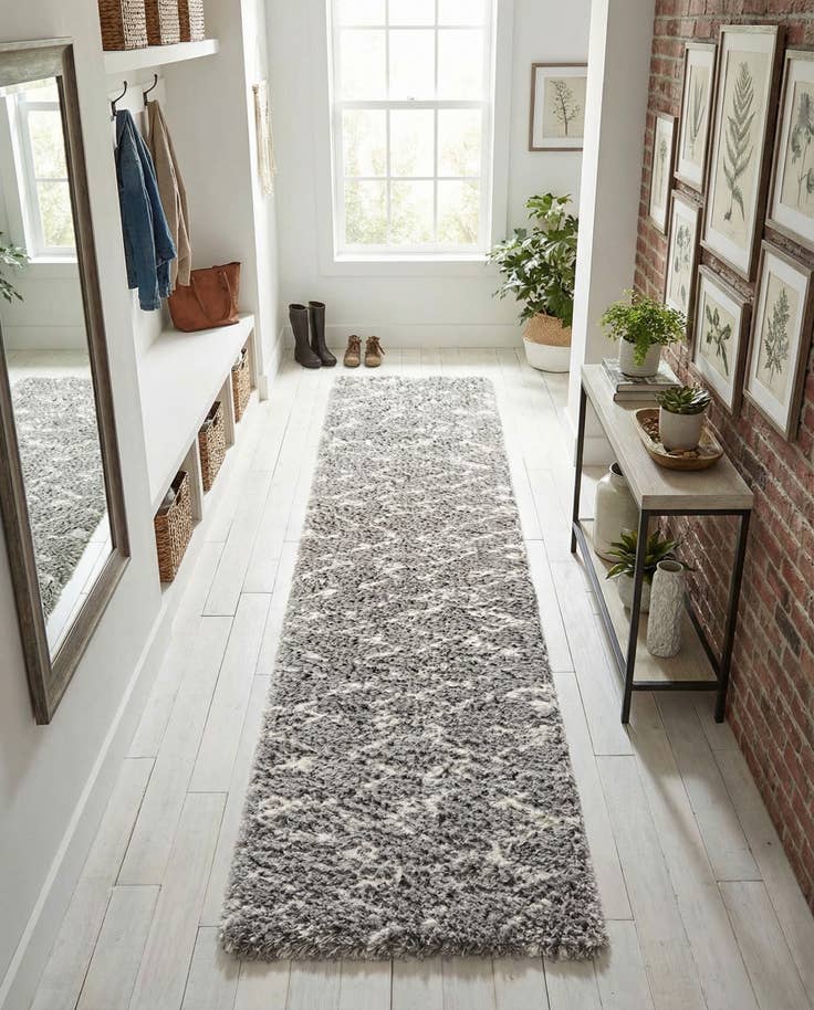 Detail image of 2' 7 x 12' Infinity Shag Runner Rug