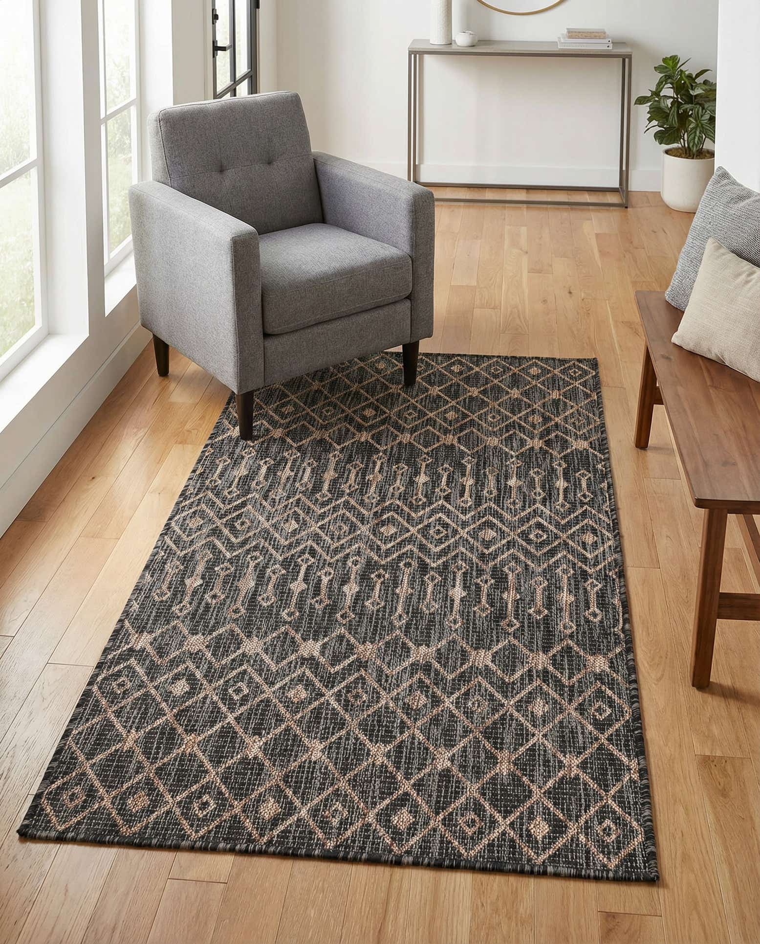 3' x 5' 3 Easy-Clean Trellis Indoor / Outdoor Rug