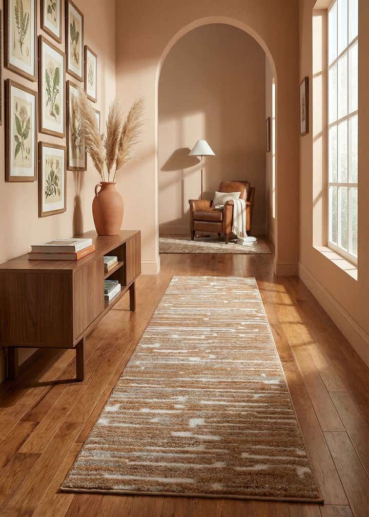 2' 7 x 10' Sepia Runner Rug