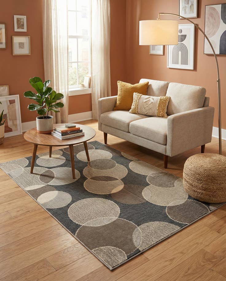 Detail image of 4' x 6' Washable Theia Rug
