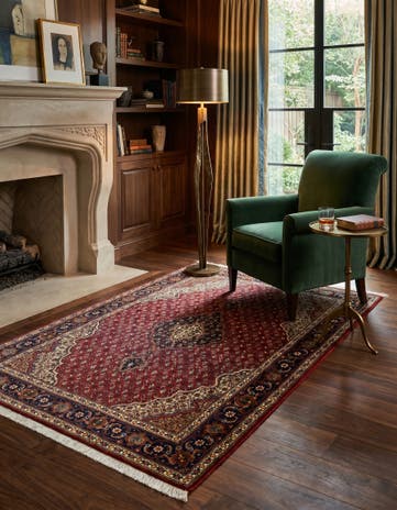 3' 4 x 4' 9 Tabriz Mahi Rug