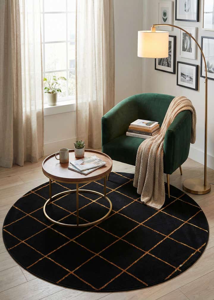 6' x 6' Vogue Geo Round Rug