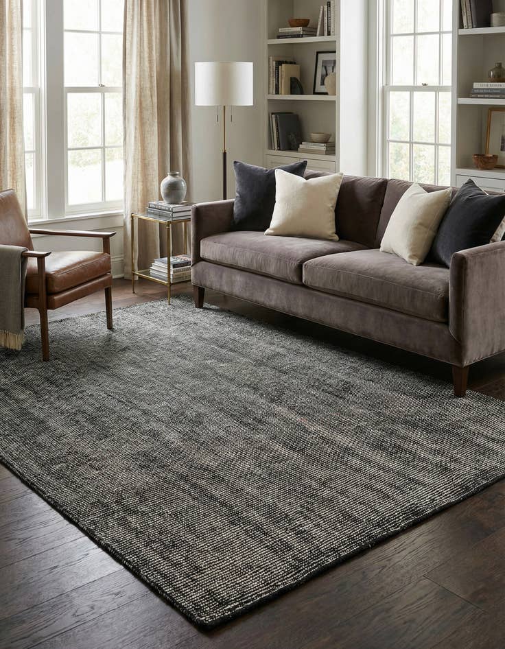 Detail image of 5' 1 x 8' Hand Woven Jill Zarin English Manor Farmhouse Wool Rug