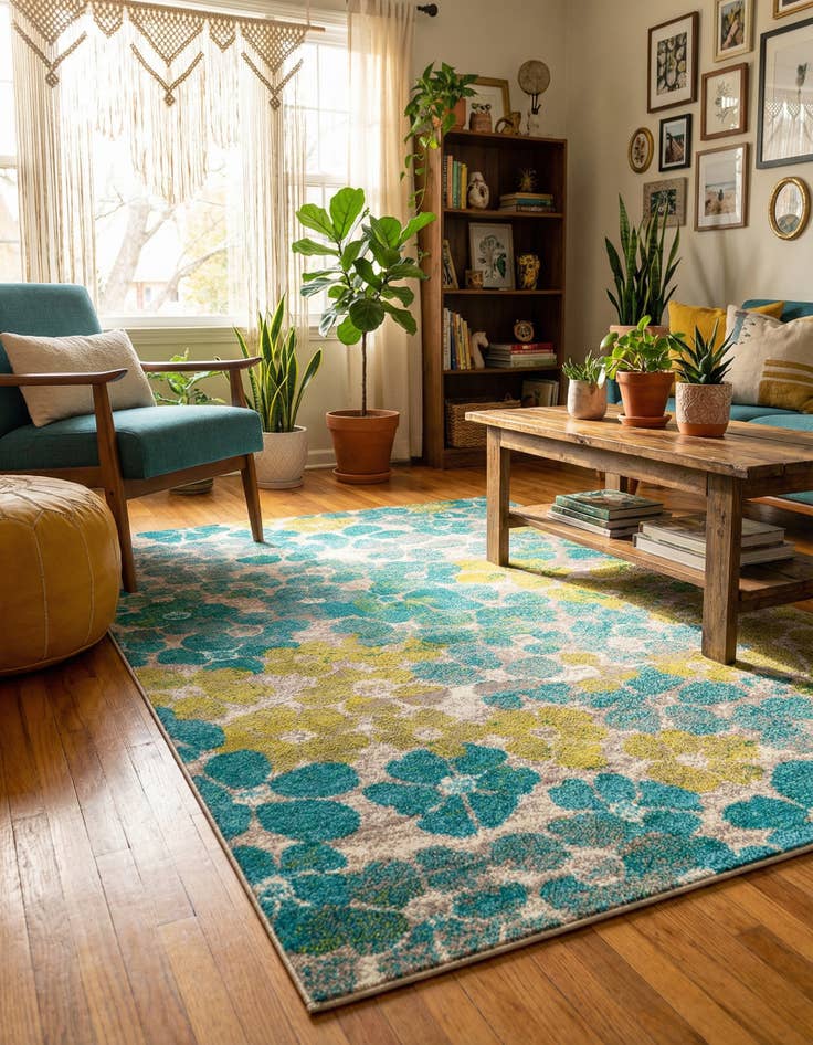 Detail image of  4' x 6' Azalea Rug