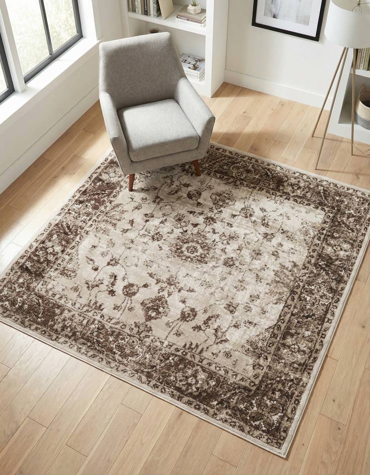 Detail image of 5' 3 x 5' 3 Himalaya Square Rug