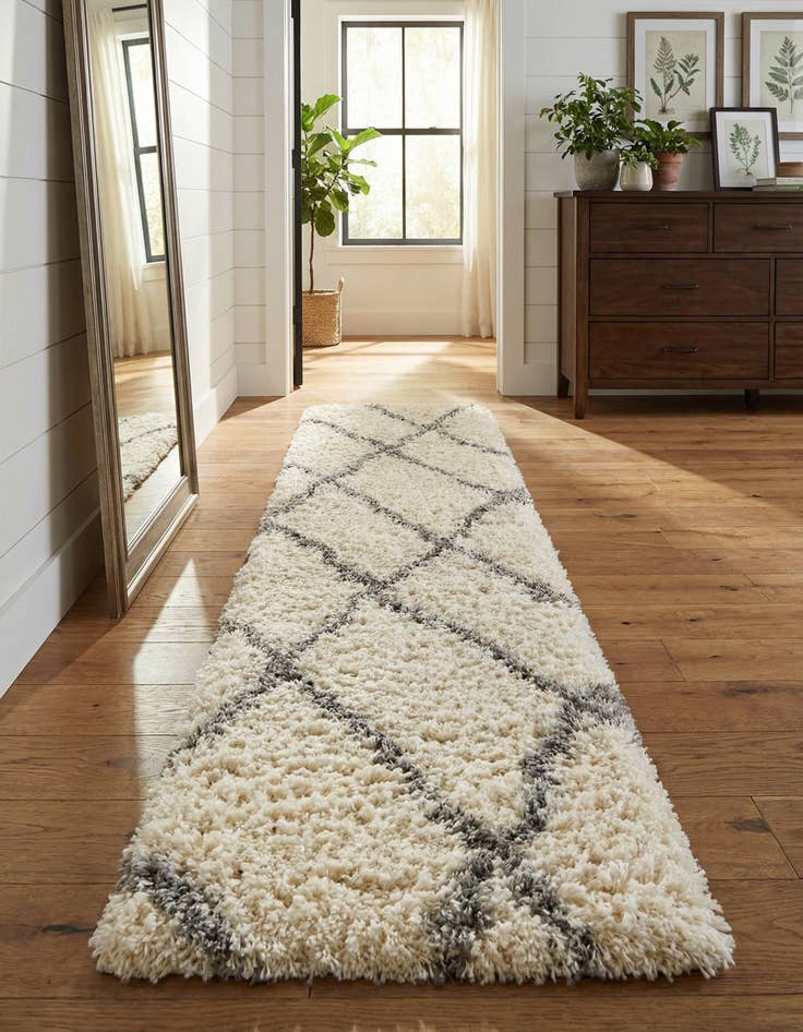 Detail image of 2' x 8' Infinity Shag Runner Rug