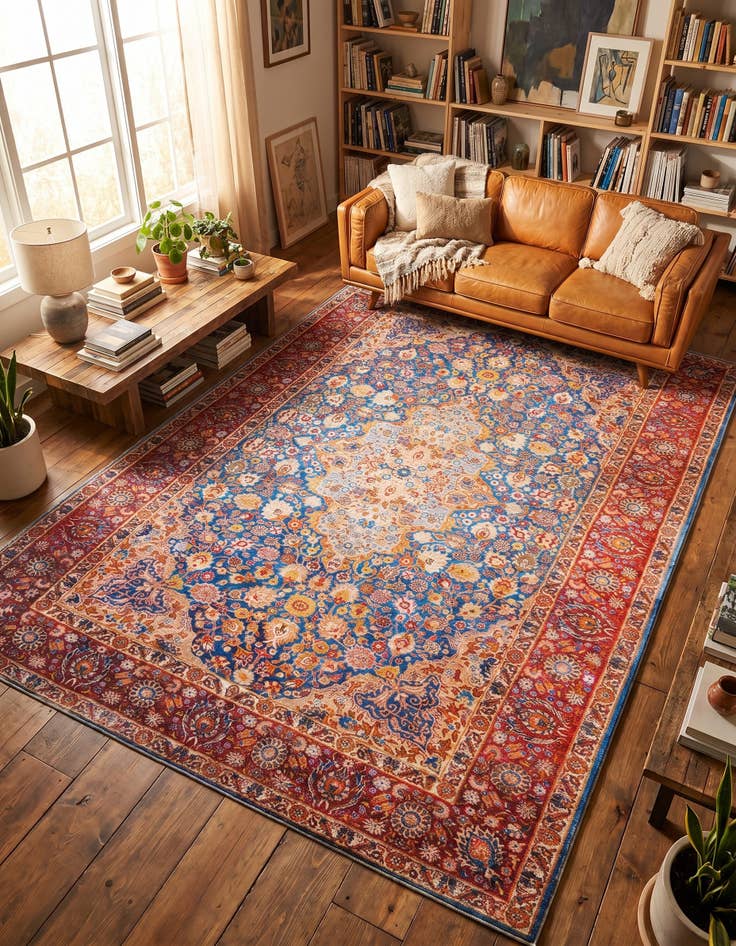 Detail image of 7' 6 x 10' 6 Washable Timeless Rug