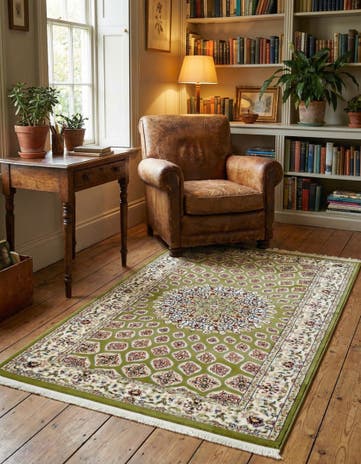 Green Nain Design Rug