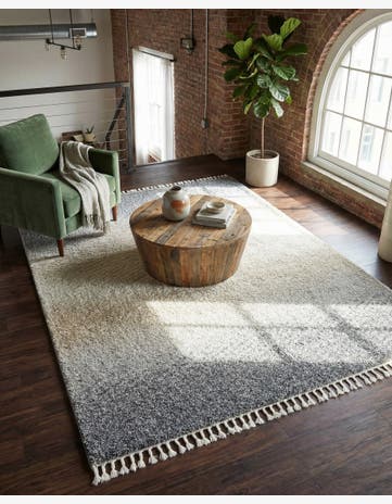 Gray Athena Shag Rug