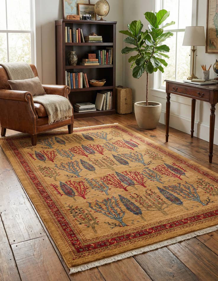 Detail image of 5' x 8' Kashkuli Gabbeh Rug