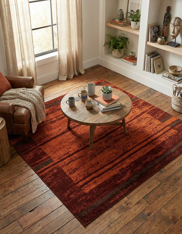 Detail image of 5' 3 x 5' 3 Equinox Square Rug