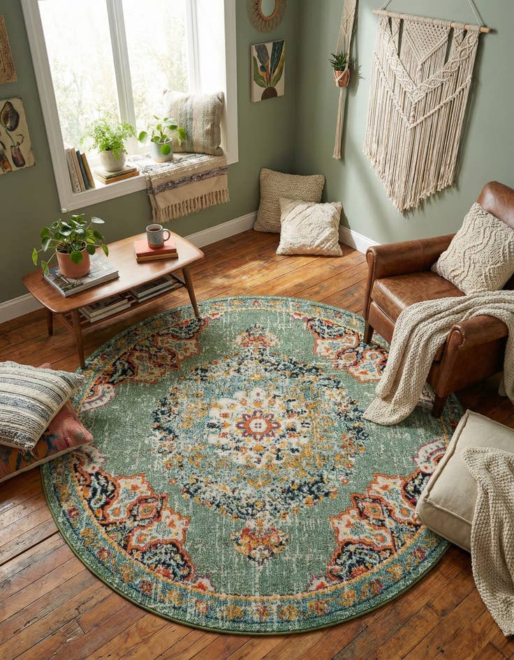Detail image of 6' x 6' Madeline Round Rug