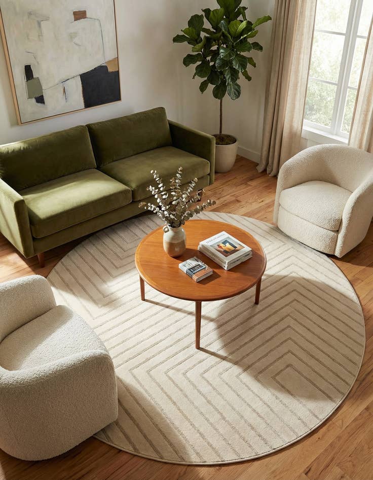 Detail image of 8' x 8' Contour Round Rug