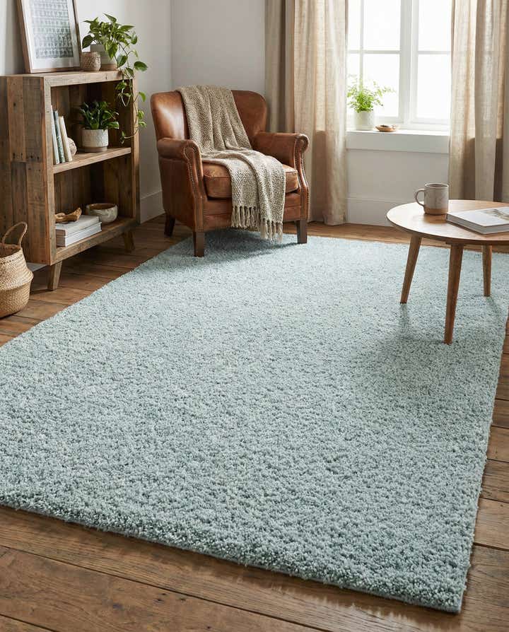6' x 9' Soft Solid Shag Rug