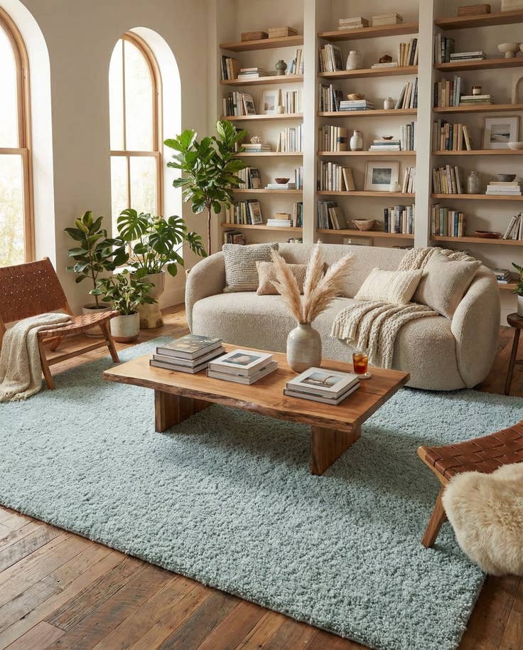 Detail image of 8' x 11' Soft Solid Shag Rug