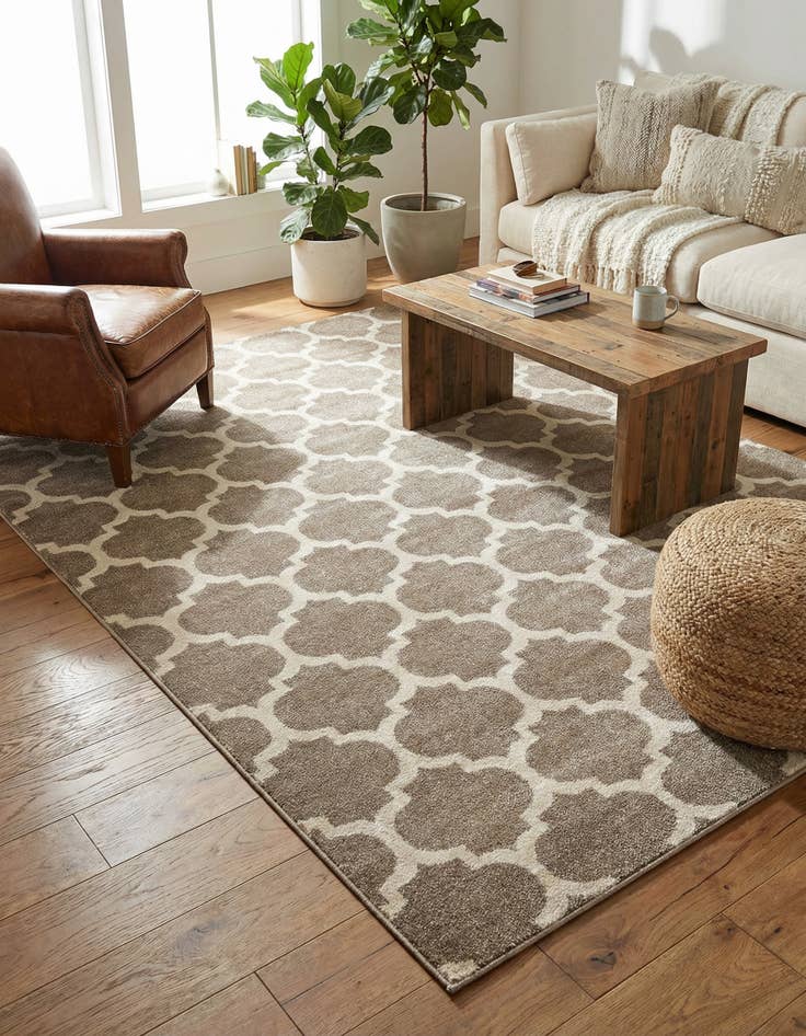 Detail image of  7' 10 x 11' Lattice Rug