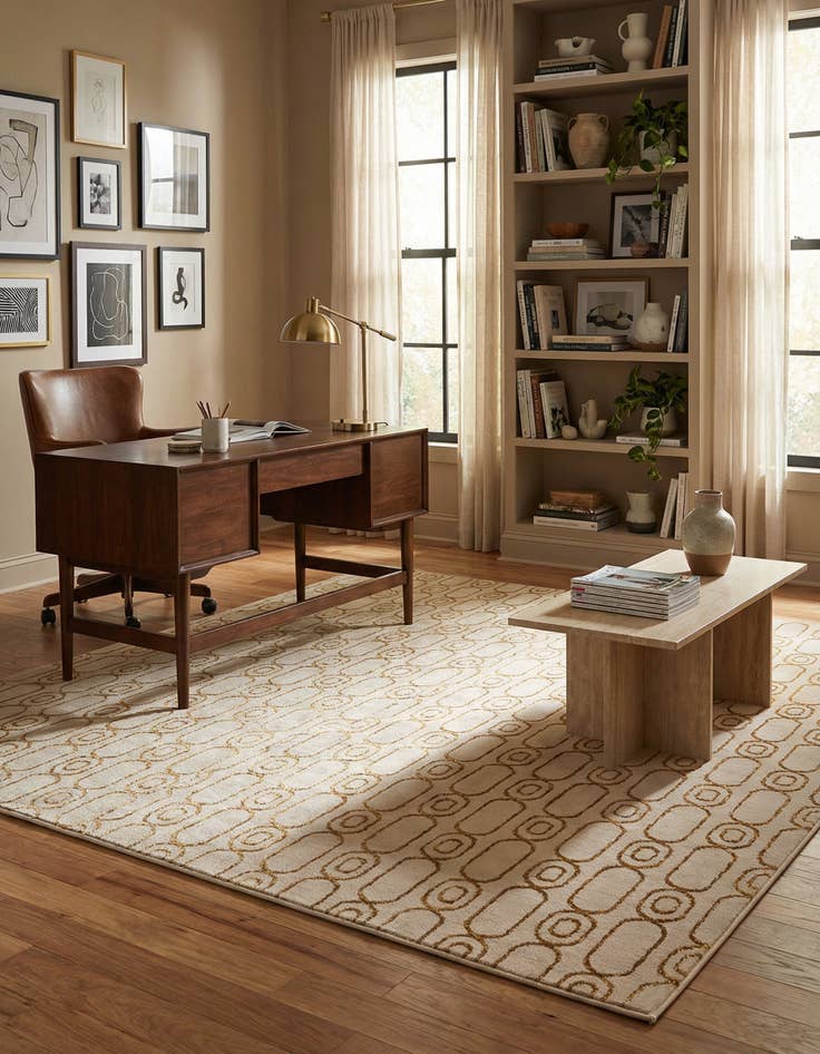 Detail image of 7' 10 x 7' 10 Vogue Geo Square Rug